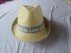 white straw fedora hat for sale