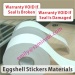 Minrui Code Area Use 12A3 Ultra Destructive Vinyl Label Materials