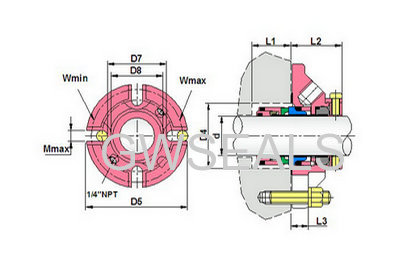 CURC Single Cartridge mechanical Seal