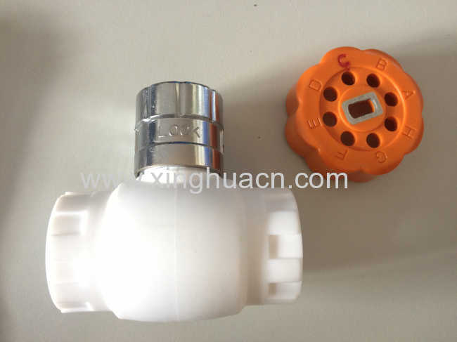 PPR Locked Ball Valve with magnetic key 