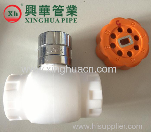 PPR Locked Ball Valve with magnetic key