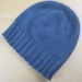 Navy Sew plastic badge knitted Hat