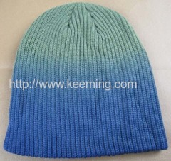 Gradient double layer knitted Hat
