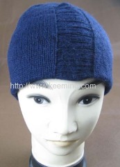 Drawn needle double layer beanie