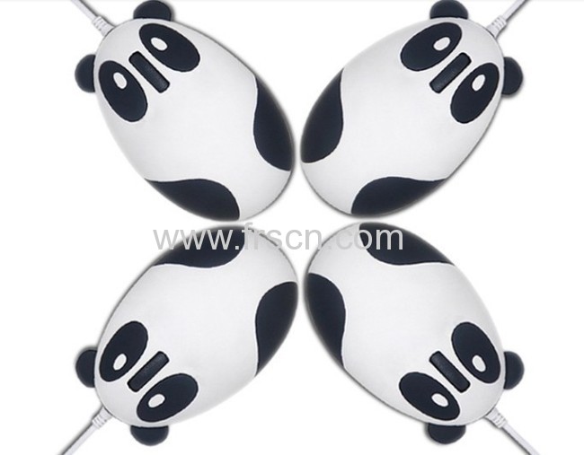 Big eyes design usb 3d wired panda mouse