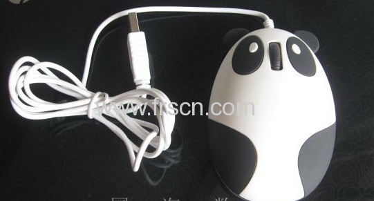 Big eyes design usb 3d wired panda mouse