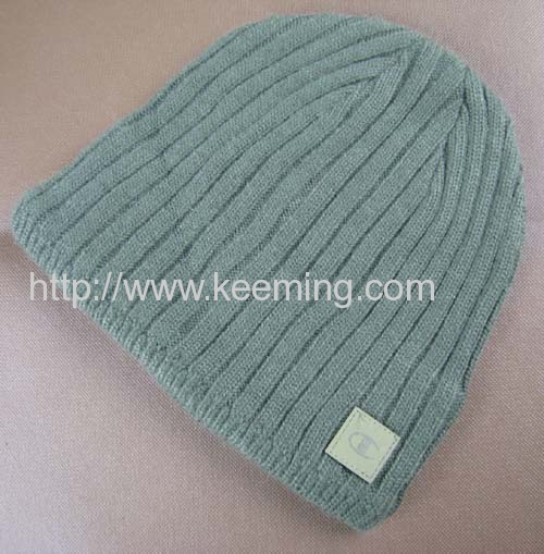 Winter hat with part of fleece lining