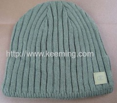 Winter hat with part of fleece lining