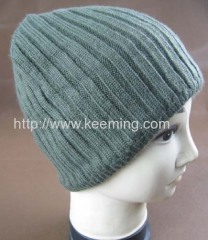 Winter hat with part of fleece lining