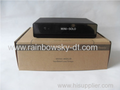 In stock mini-solo DVB-S2 HD TV receiver open youtube same function as Vu solo and cloud ibox