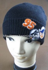 Black light weight knitted hat