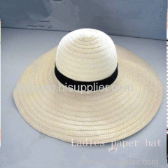 custom white plain straw hat