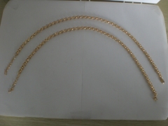 18K gold plated bracelet, 8mm diameter
