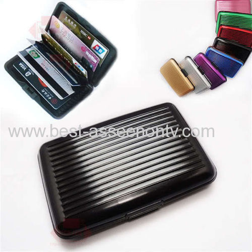 DELUXE ALUMA STYLE ALUMINUM WALLET RFID PROTECTION CHINA SELLER 8 COLORS