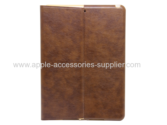 High quality double face leadther case for iPad air
