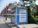 Portable Durable Container Kiosk , Galvanized Steel News Stand