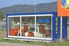Galvanized Steel Container Kiosk , Anti Rust Prefab Concession Stand