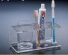 Acrylic toothbrush and toothpaste display rack