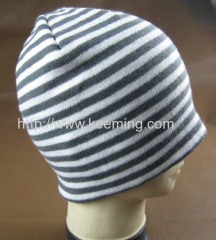 More clear stripe double layer hat