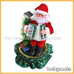10" hold accordion Santa Claus