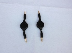 Connector retractable cable retractable aux cable aux audio cable car audio cable