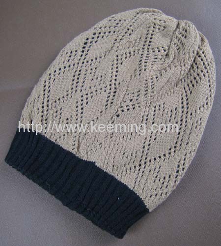 Fashion hollow double layer beanie 