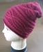 100% wool Wine red knitted hat