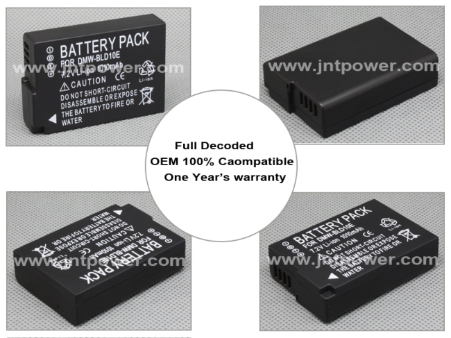 New Camera Battery DMW-BLD10 for Panasonic DMC-GF2 G3