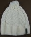 60% cotton 40% acrylic +100% polyester fleece lining knitted hat