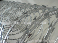 Concertina wire enhancing fencing wall and border security