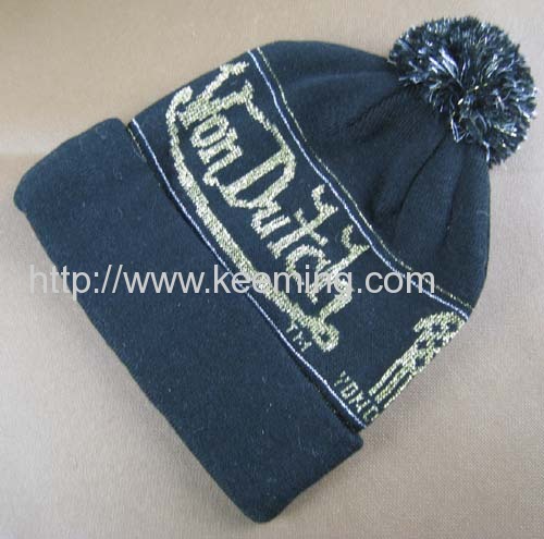 VonDutch knitted hat with pompon 