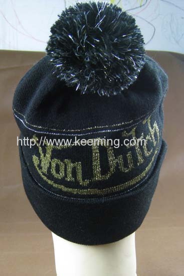 VonDutch knitted hat with pompon 