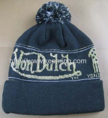 VonDutch knitted hat with pompon
