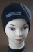 Black with golden thread 100% acrylic knitted hat