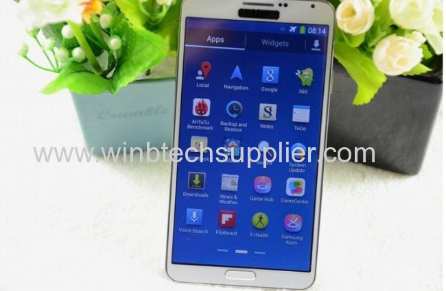 Note 3 Smart Phone Android 4.3 MTK6589 Quad Core 1G RAM 5.7 Inch 8.0MP Camera