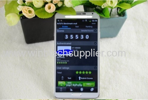 Perfect 1:1 HDC Galaxy N9000 Note3 Note III Android 4.3 MTK6589 Quad core phone 5.7