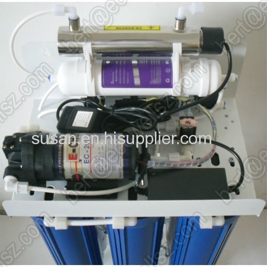 300G commercial ro water purification system with UV sterilizer,6 stage commercial ro system