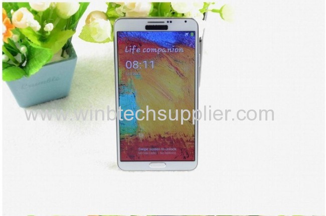 Perfect 1:1 Galaxy N9000 Note3 Note 3 Note III Android 4.3 MTK6589 Quad core phone 5.71280*720 Resolution 1GB Ram 3G