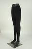 Double Cylindered Cotton Spandex Leggings , Soft Black Cotton Tights