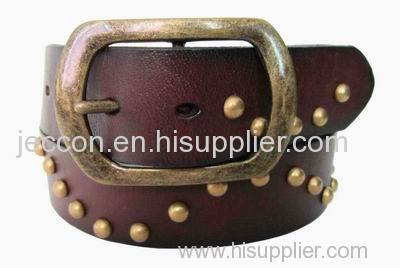 Leather belt