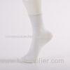 Warm White Mens Ankle Socks , Fancy Knitted Mens Casual Socks