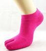 Stylish Custom Five Toe Socks Pink With Customized Printing