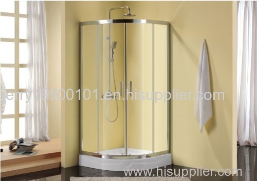 shower cubicle shower enclosure with aluminum and rollers