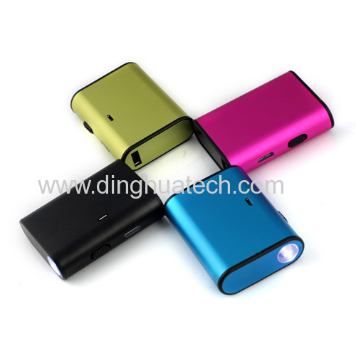 Colorful LED Torch LightMobile power supply with 4000MAH capacity