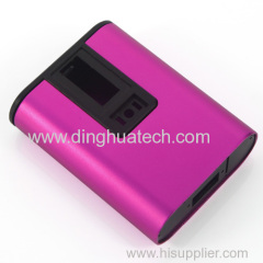 LCD mobile power supply with single USB output with 4000mAh capacity