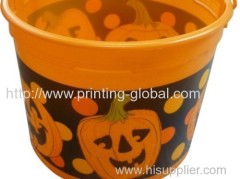Hot stamping foil for Halloween bucket