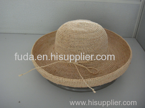 fashion crochet raffia straw hat