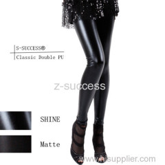 Lightweight imitation leather leggings