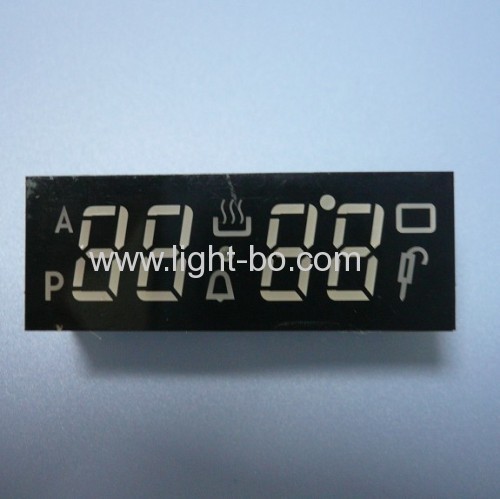 Green Oven Timer LED Display,4-Digit 0.38" 7 segment with pacakge dimensions 44 x 16 mm