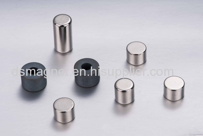 permanent neodymium Iron Boron cylinder magnets 